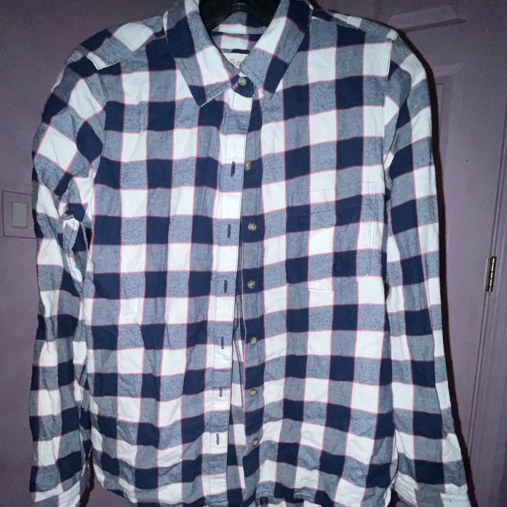 Women’s Navy and White Flannel